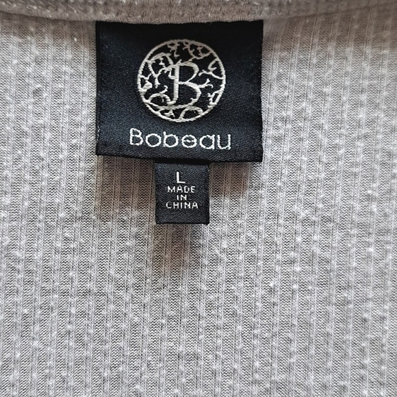 [Bobeau] Light Gray Cardigan Sweater Size Large - Picture 4 of 7